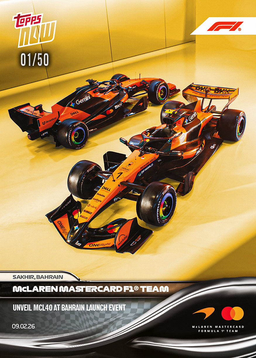 McLaren Mastercard F1 Team - 2026 Formula 1 Topps NOW - Card 9 - PR: 3753 - Image 7