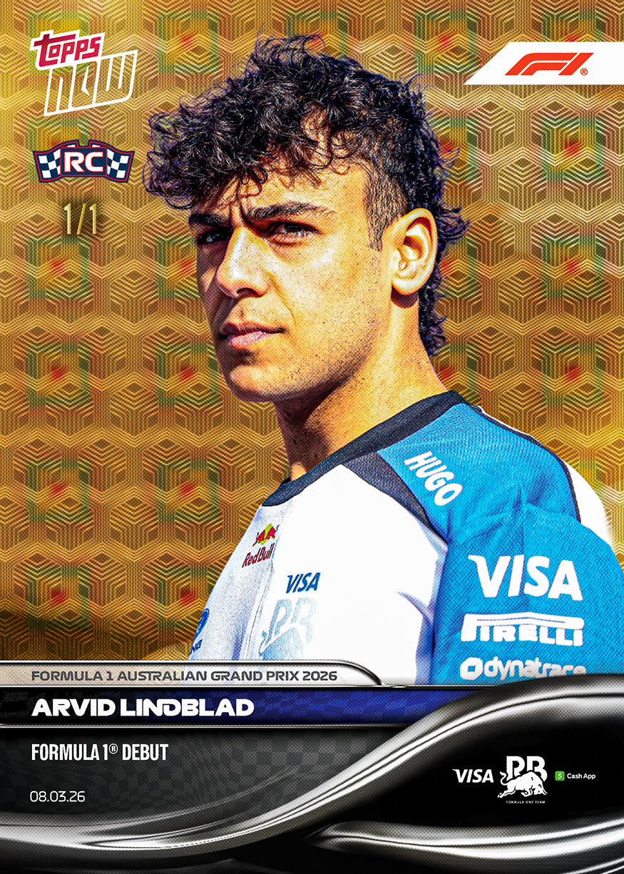 Arvid Lindblad - 2026 Formula 1 Topps NOW - Card 12 - PR: 6075 - Image 3