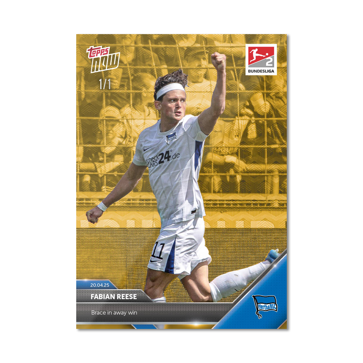 Fabian Reese - 2024-25 Bundesliga Topps NOW Card 171 - PR: 184 - Image 2