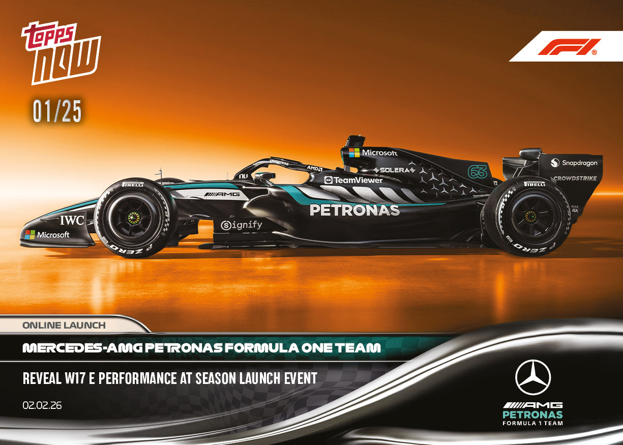 Mercedes-AMG PETRONAS Formula One Team - 2026 Formula 1 Topps NOW - Card 7 - PR: 2492 - Image 6