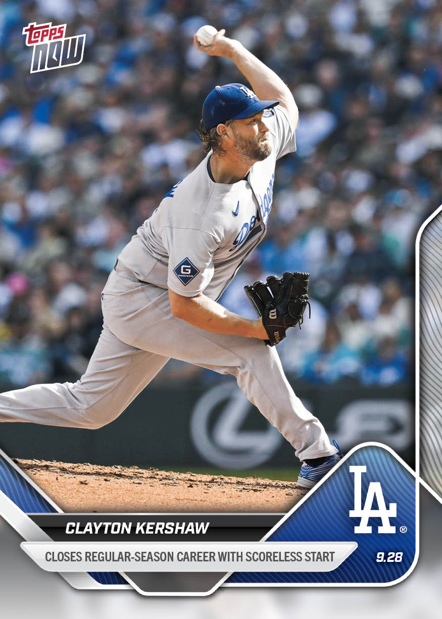Clayton Kershaw - 2025 MLB Topps NOW - Card 791 - PR: 5431