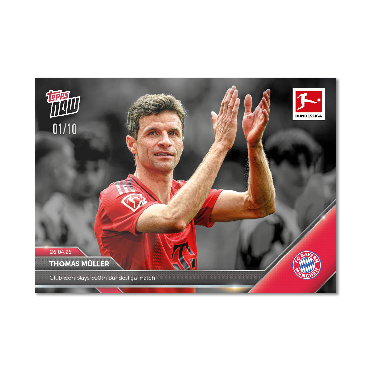 Thomas Müller - 2024-25 Bundesliga Topps NOW Card 176 - LOOK FOR AUTO-RELIC - PR: 7754 - Image 6