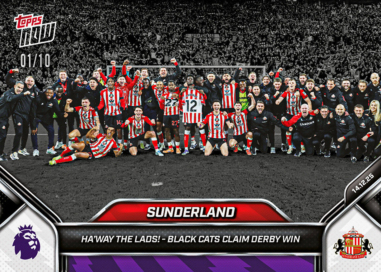 Sunderland - 2025-26 Premier League Topps NOW - Card 82 - PR: 955 - Image 4
