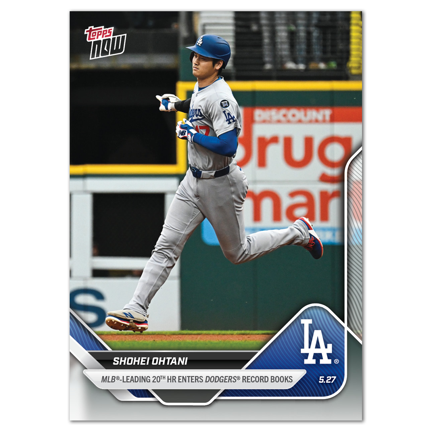 Shohei Ohtani - 2025 MLB Topps NOW - Card 221 - PR: 5843 - Image 2