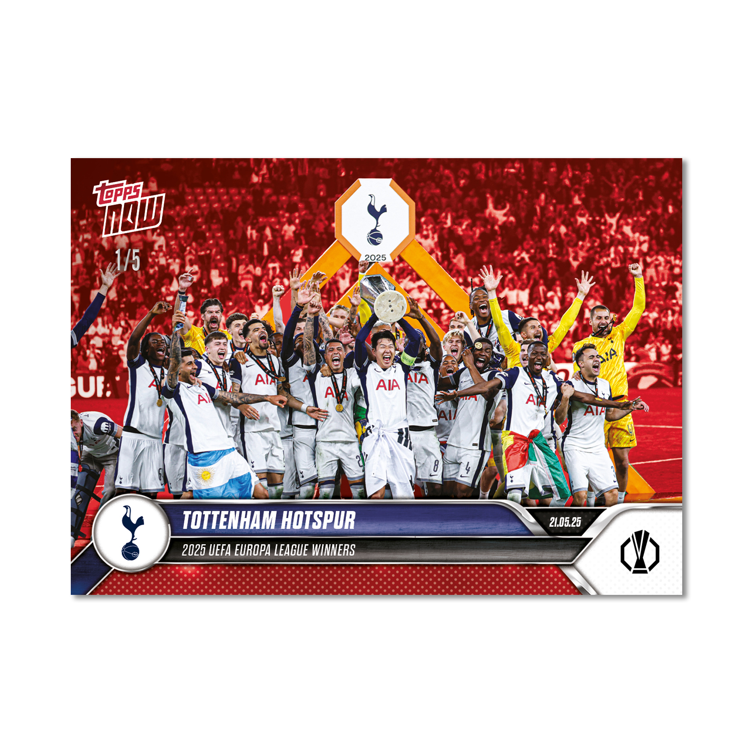Tottenham Hotspur - 2024-25 UEL Topps NOW Card 34 - LOOK FOR RELIC - PR: 6343 - Image 7