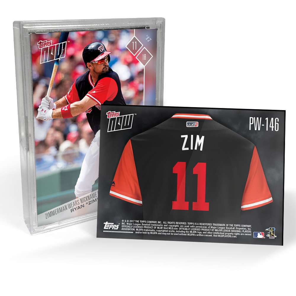 2017 Nationals Players Weekend - TOPPS NOW 5-Card Team Set - Print Run: 125 Sets
