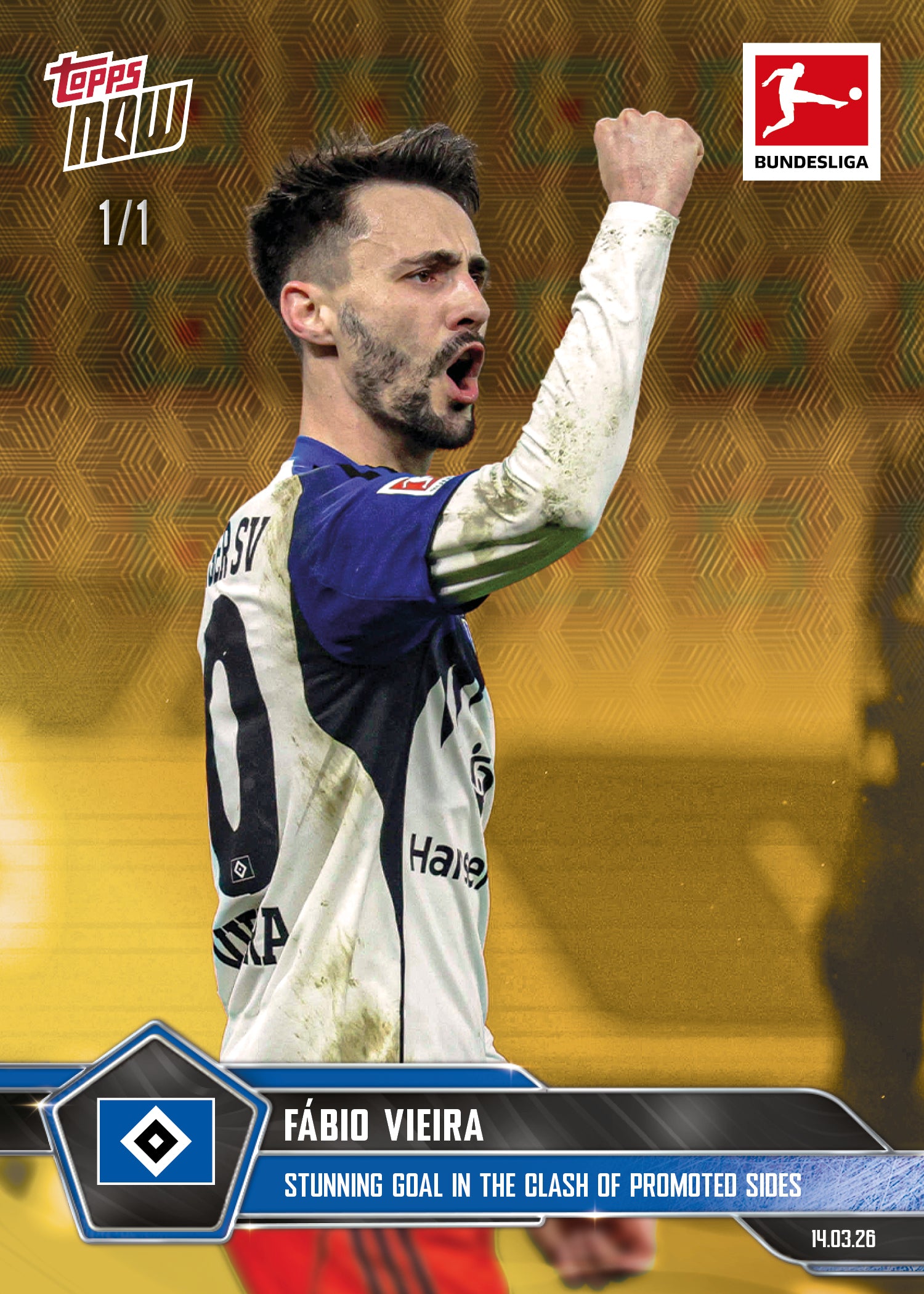 Fábio Vieira - 2025-26 Bundesliga Topps NOW - Card 149 - PR:522 - Image 2