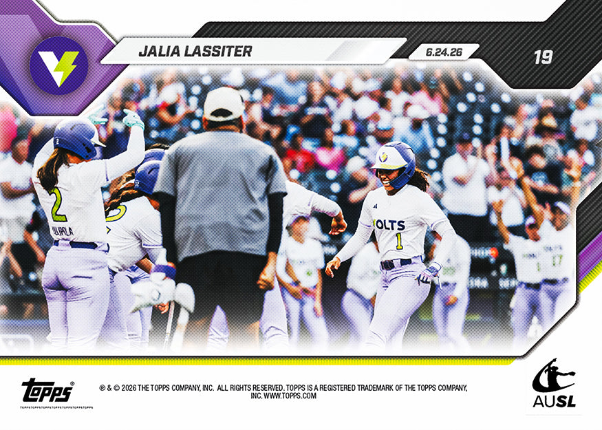 Jalia Lassiter - 2026 AUSL Topps NOW - Card 19 - PR: 532 - Image 2