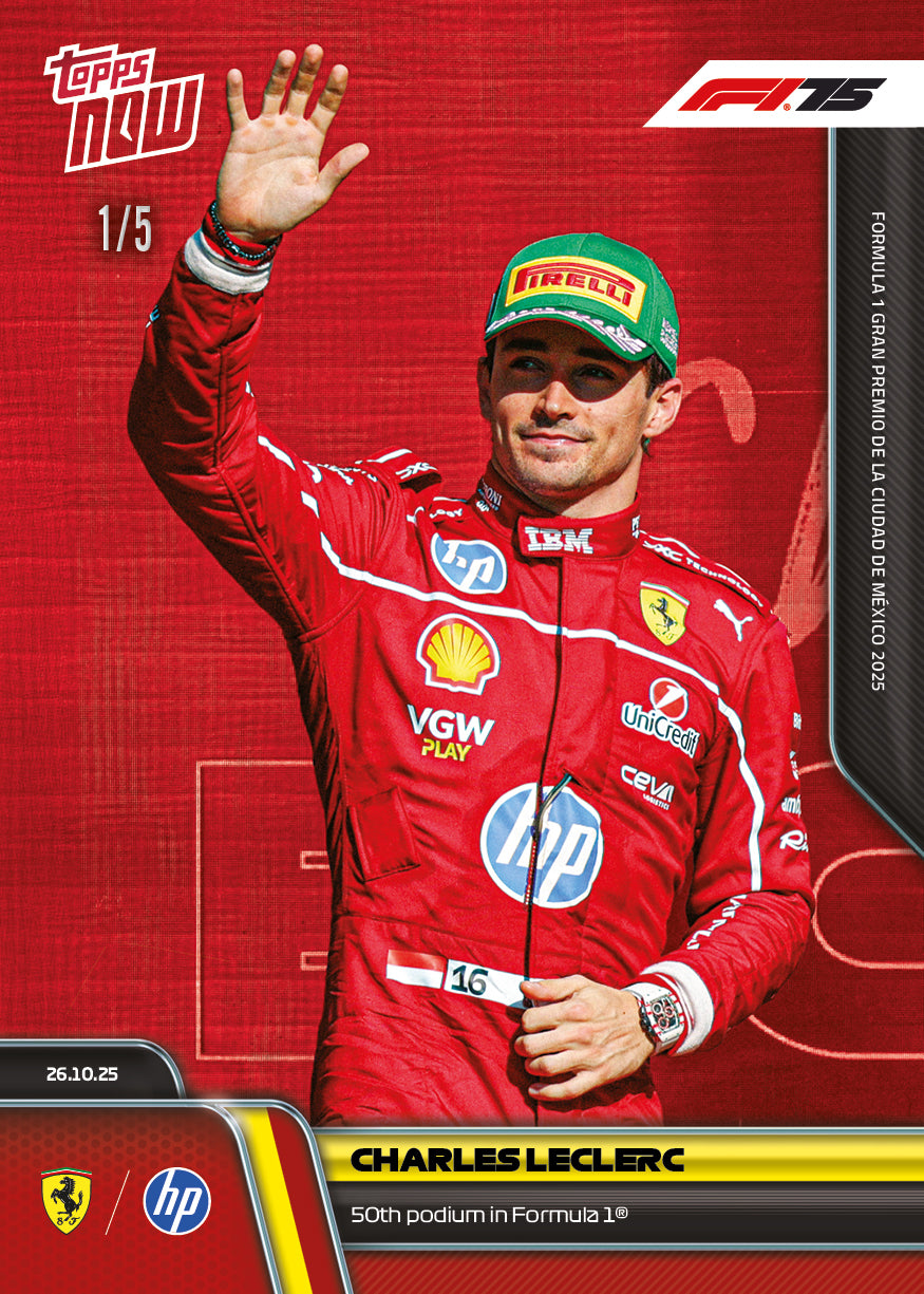 Charles Leclerc - 2025 Formula 1 Topps NOW - Card 74 - PR: 3675 - Image 4