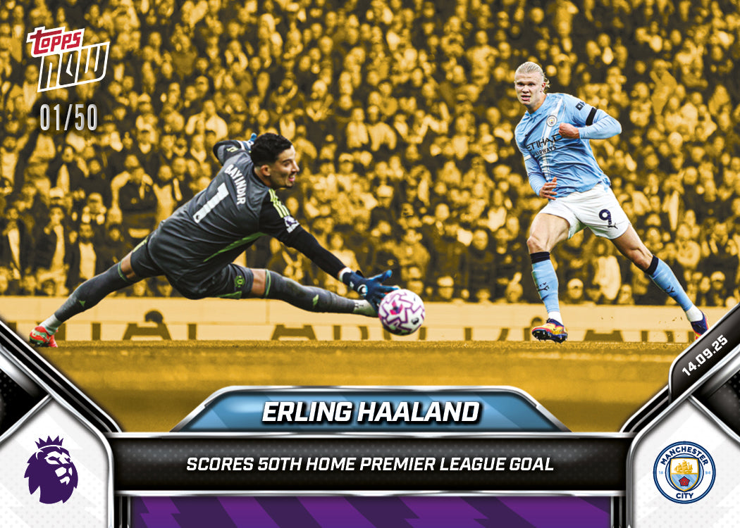 Erling Haaland - 2025-26 Premier League Topps NOW - Card 20 - PR: 1137 - Image 6