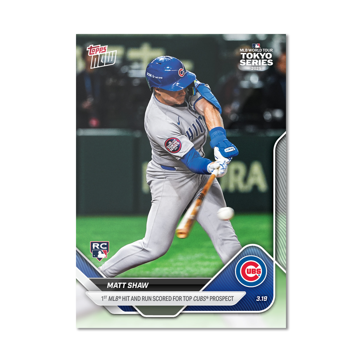 Matt Shaw - 2025 MLB Topps NOW - Card 6 - PR: 3053