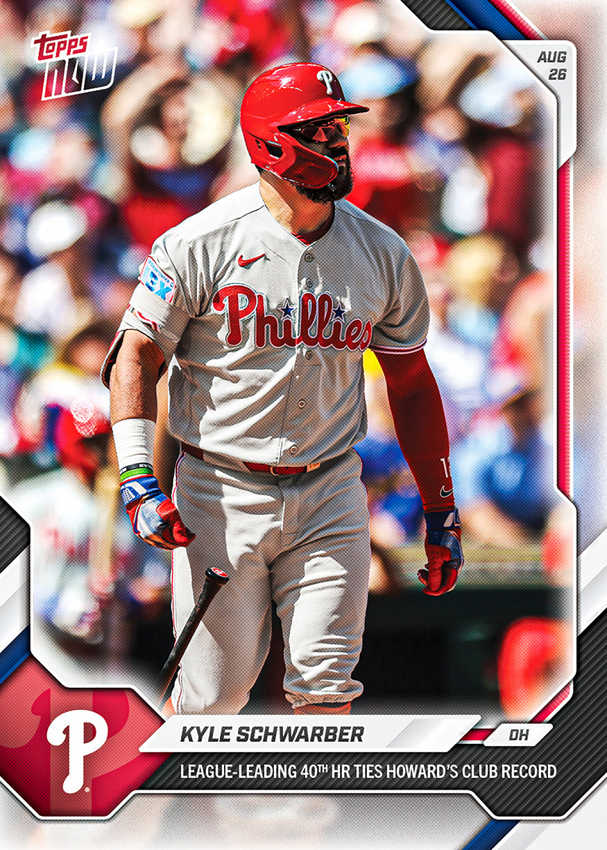 Kyle Schwarber - 2026 MLB Topps NOW - Card 599 - PR: 1318