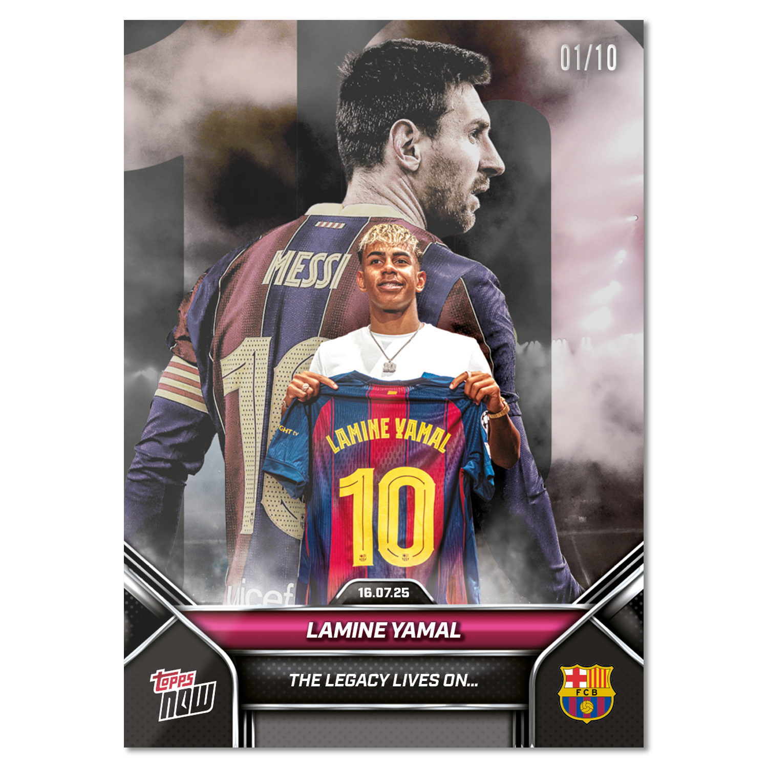 Lamine Yamal - 2025 FC Barcelona Topps NOW - Card 2 - LOOK FOR DUAL AUTO - PR: 76476 - Image 5