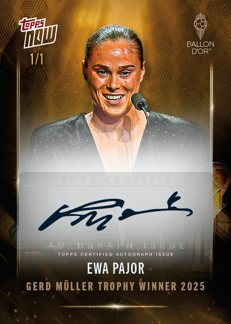 Ewa Pajor - 2025 Ballon d'Or Topps NOW - Card 4 - LOOK FOR AUTO & RELICS - PR: 538 - Image 2