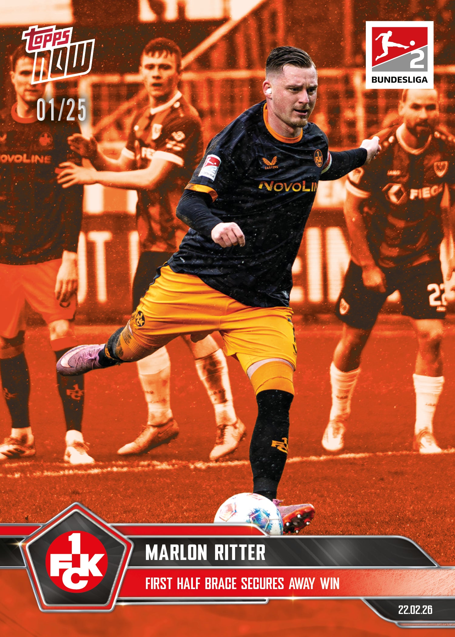 Marlon Ritter - 2025-26 Bundesliga Topps NOW - Card 133 - PR: 483 - Image 5