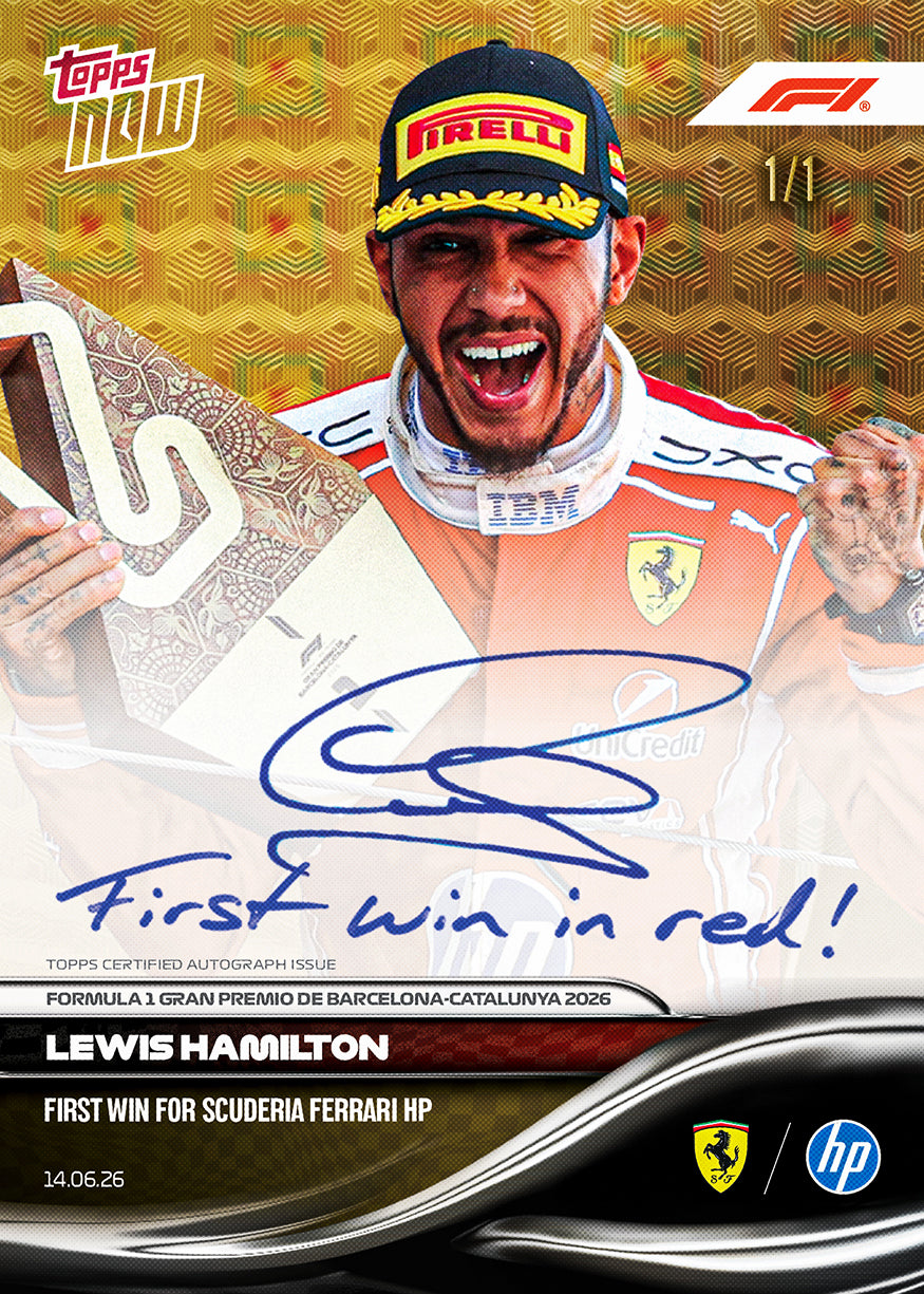 Lewis Hamilton - 2026 Formula 1 Topps NOW - Card 38 - PR: 69024 - Image 2