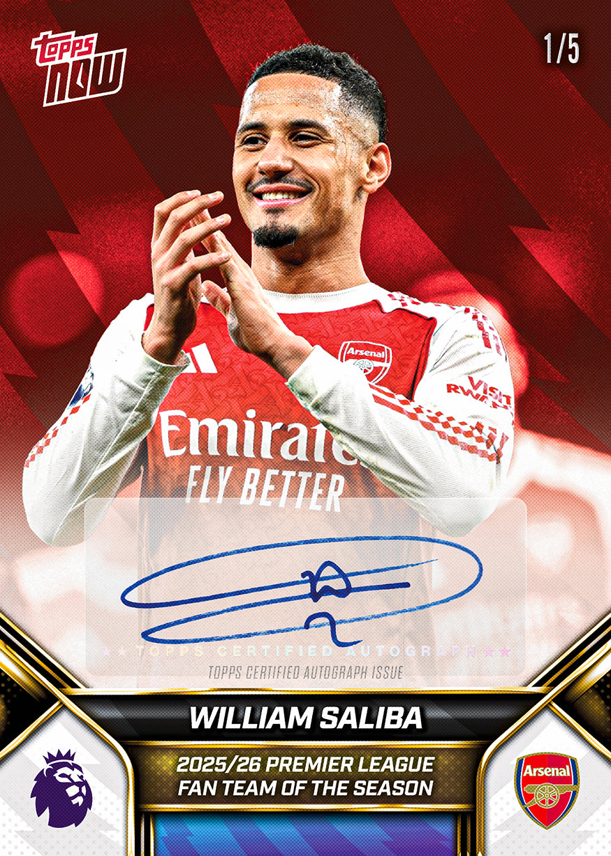 Premier League Team of the Season - Premier League Topps NOW 12-Card Set - Image 4