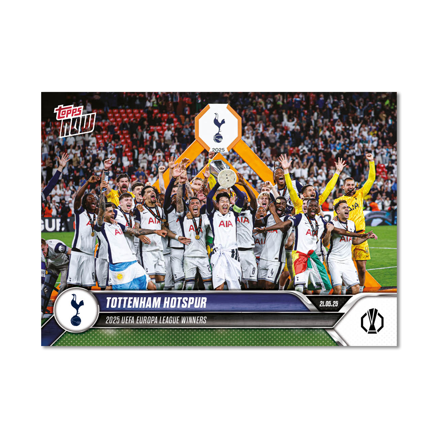 Tottenham Hotspur - 2024-25 UEL Topps NOW Card 34 - LOOK FOR RELIC - PR: 6343