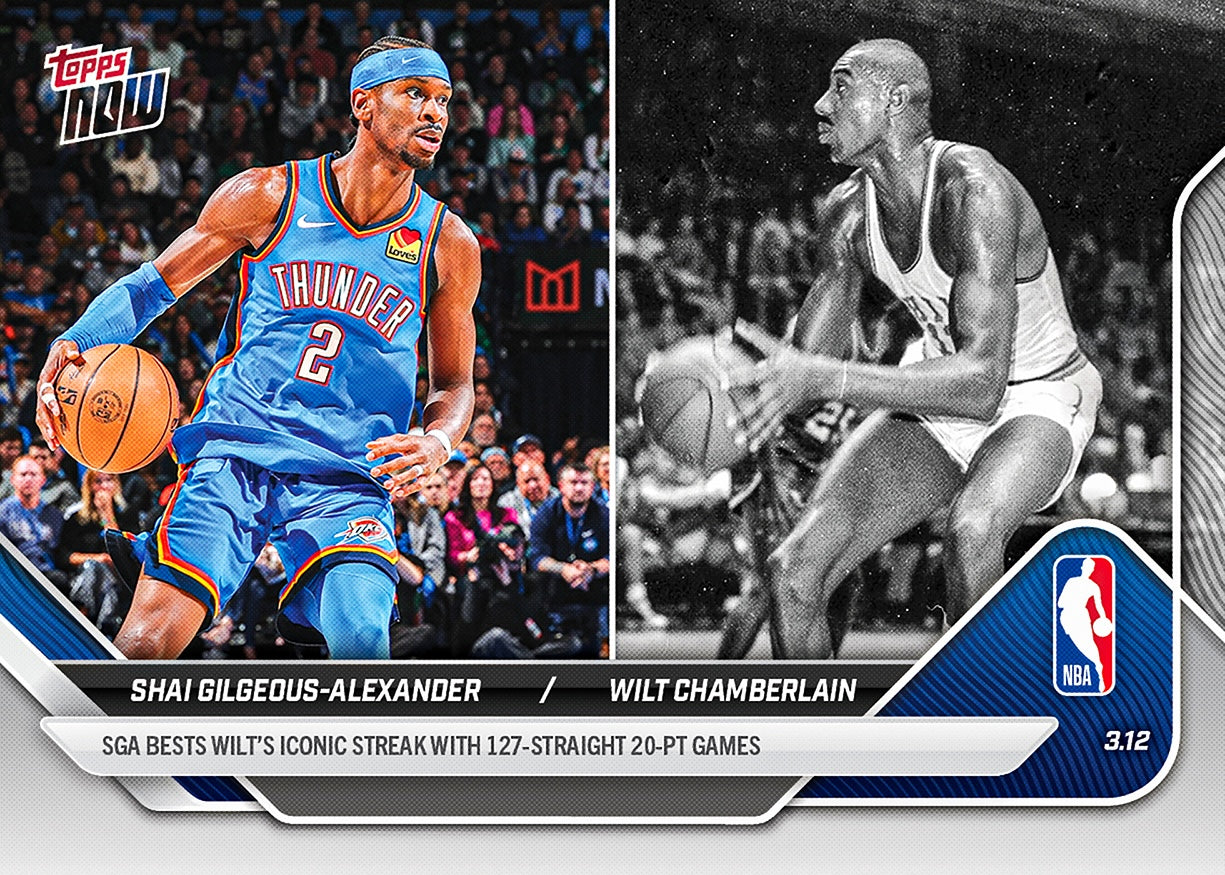 Shai Gilgeous-Alexander - 2025-26 NBA Topps NOW - Card 205 - PR: 21058 - Image 4