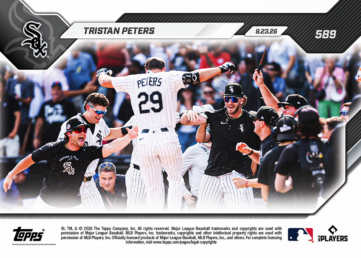 Tristan Peters - 2026 MLB Topps NOW - Card 589 - PR: 959 - Image 2