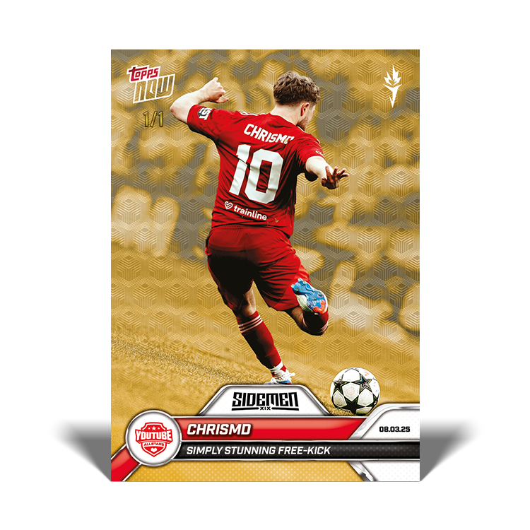 ChrisMD - 2025 Sidemen Charity Match Topps NOW Card 8 - PR: 161 - Image 2