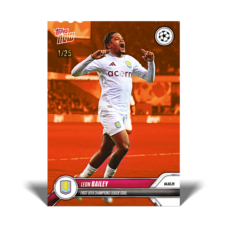 Leon Bailey - 2024-25 UCL Topps NOW Card 111 - PR: 168 - Image 4