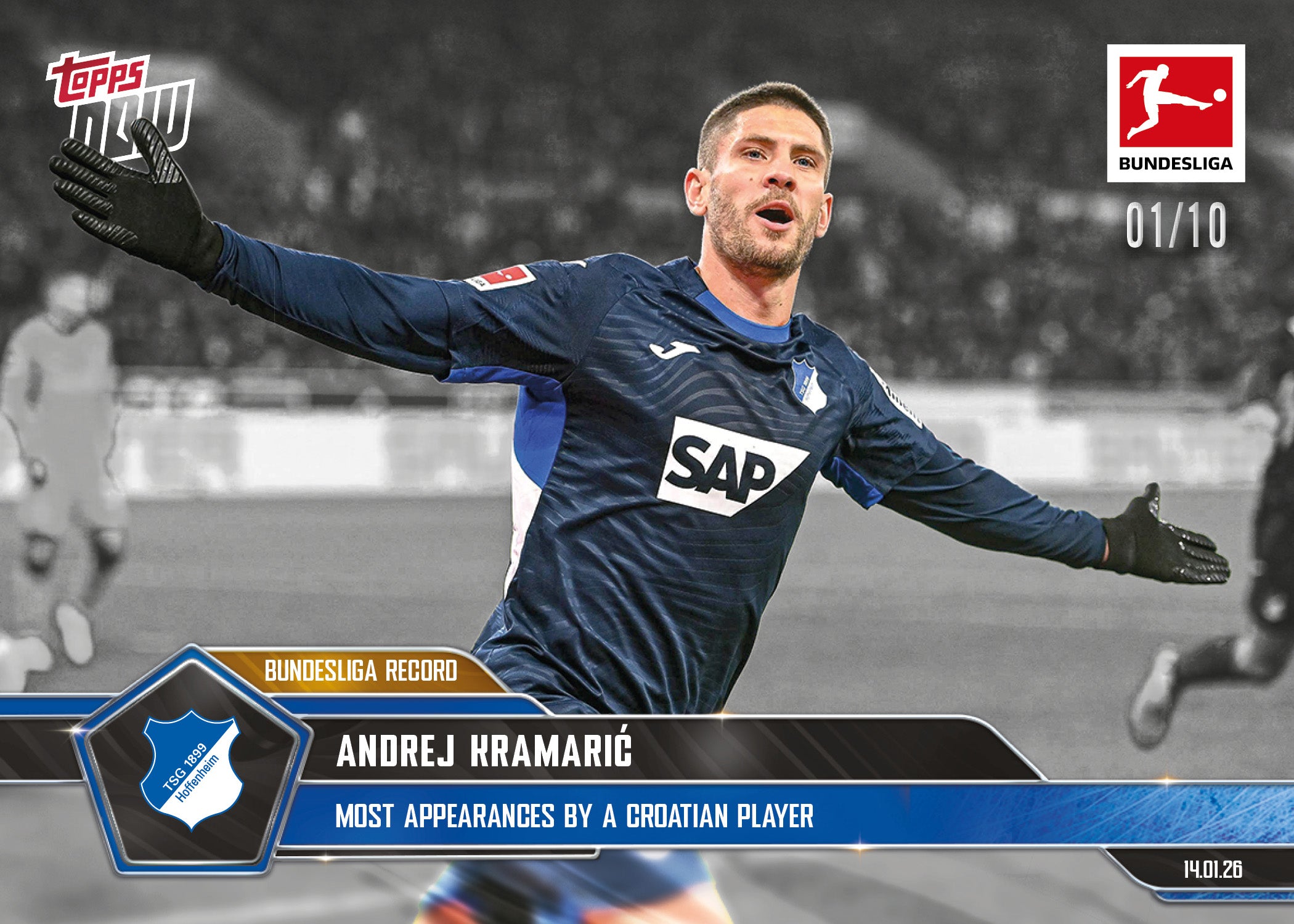 Andrej Kramarić - 2025-26 Bundesliga Topps NOW - Card 97 - PR: 210 - Image 4