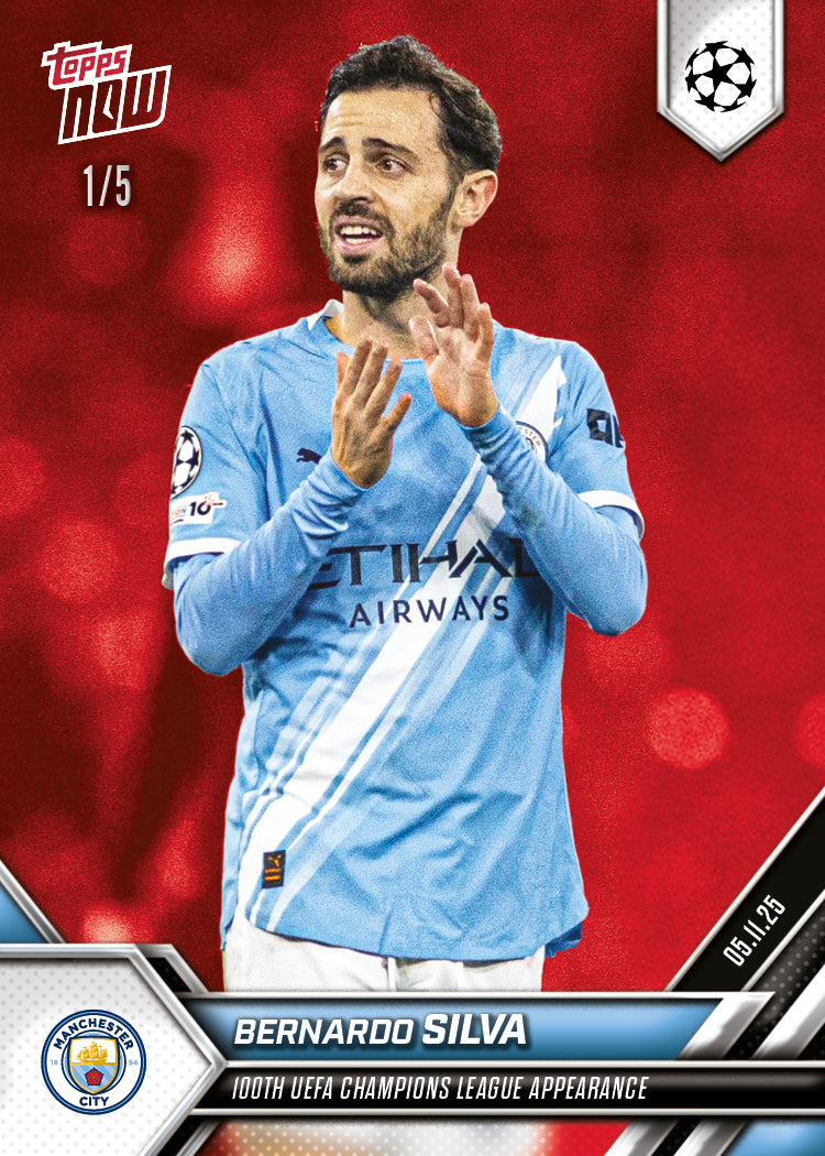 Bernardo Silva - 2025-26 UCL Topps NOW - Card 49 - PR: 253 - Image 3
