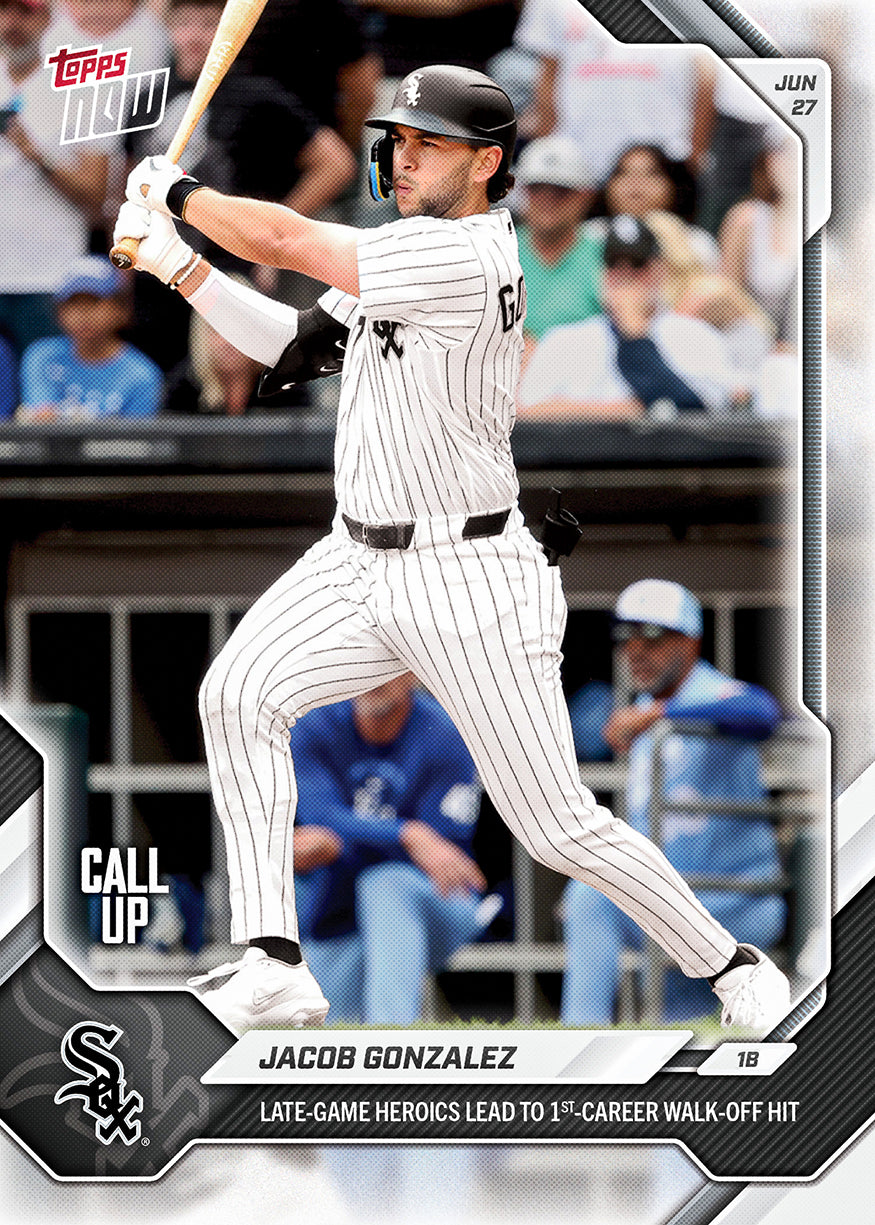 Jacob Gonzalez - 2026 MLB Topps NOW - Card 385 - PR: 467