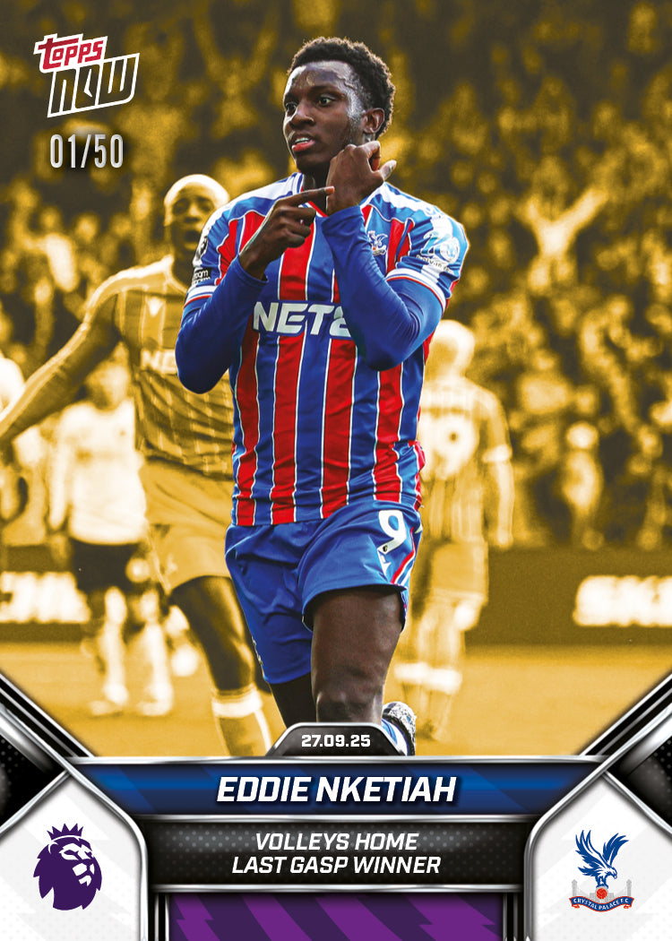 Eddie Nketiah - 2025-26 Premier League Topps NOW - Card 26 - PR: 229 - Image 6