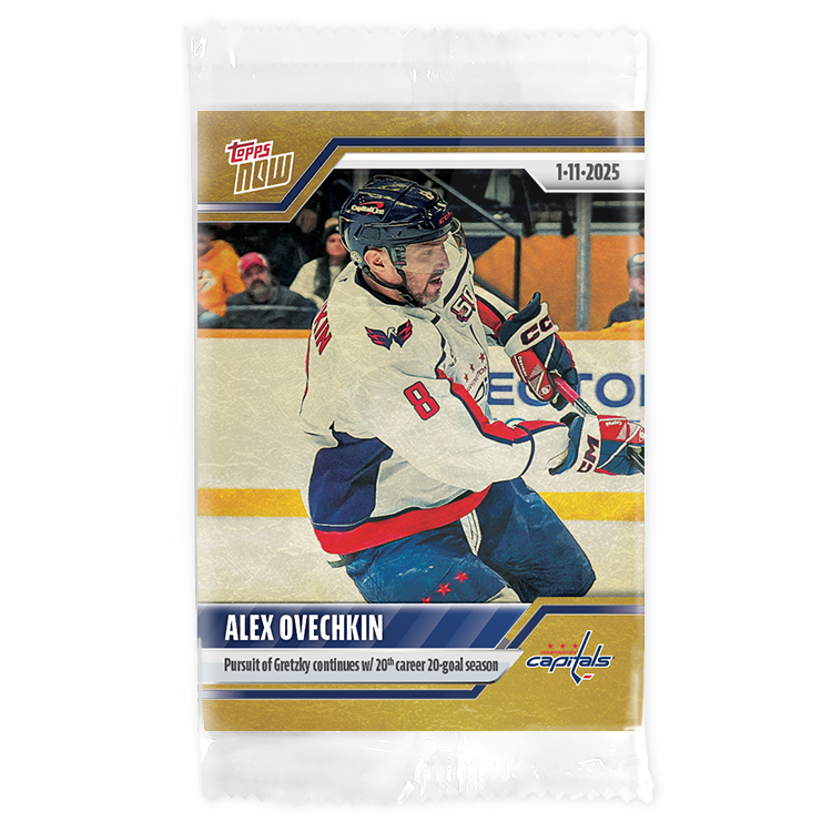 Alternative view of Alex Ovechkin - 2024-25 NHL Topps NOW - Sticker 86 - PR: 490