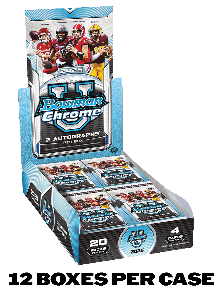 2025 Bowman University Chrome Football - Hobby Box - Sealed Case