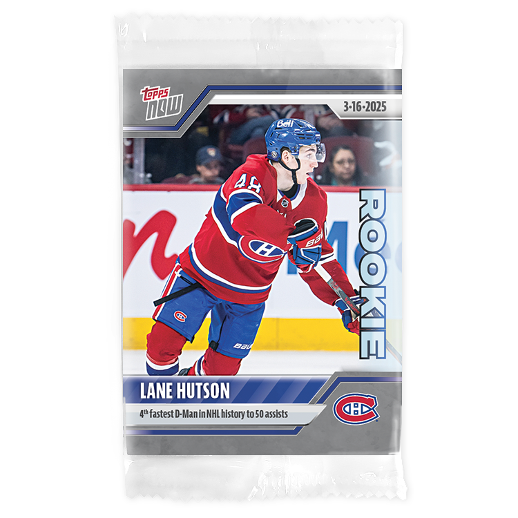 Lane Hutson - 2024-25 NHL Topps NOW - Sticker # 134 Pack - PR: 320