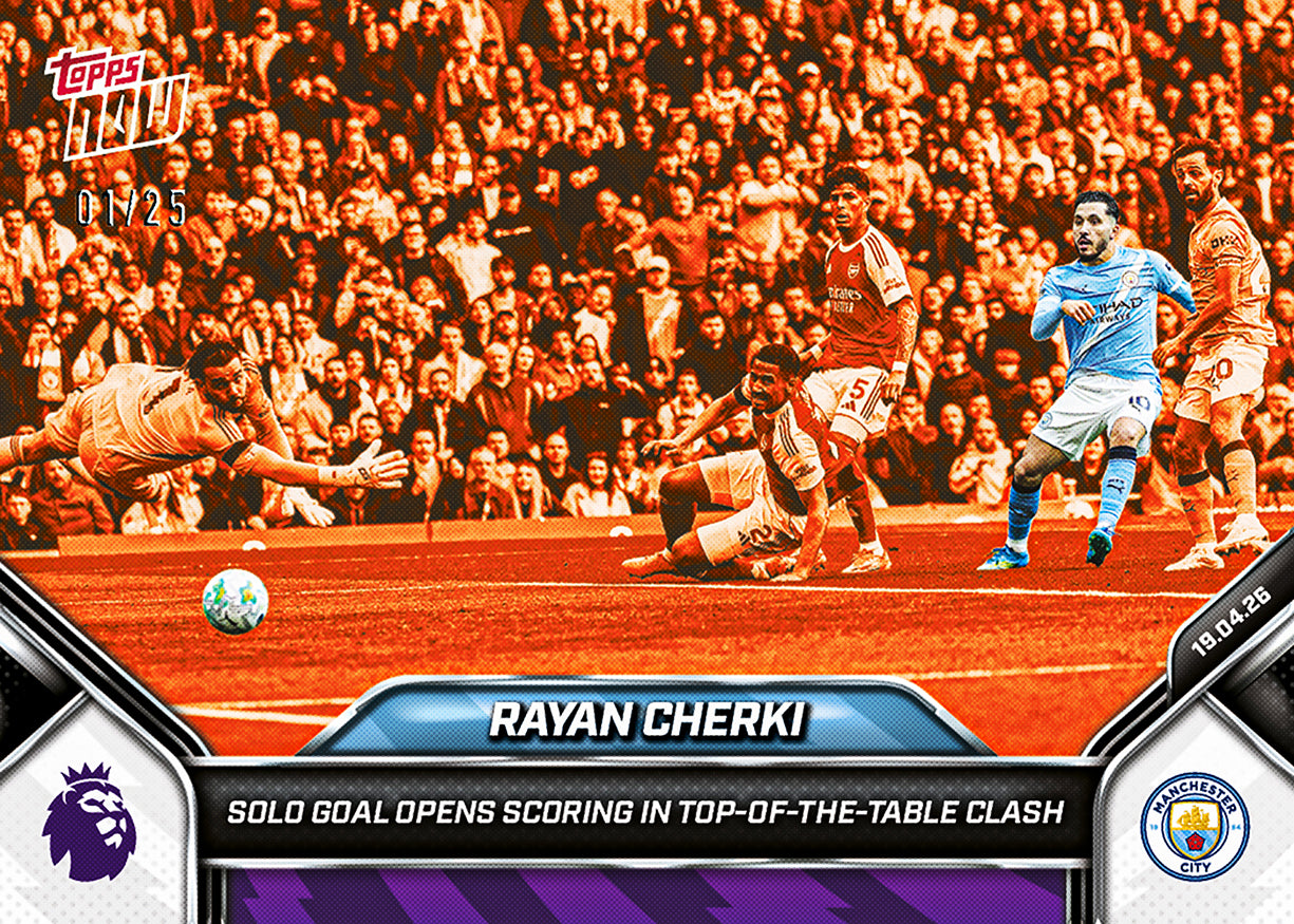 Rayan Cherki - 2025-26 Premier League Topps NOW - Card 177 - PR: 928 - Image 5