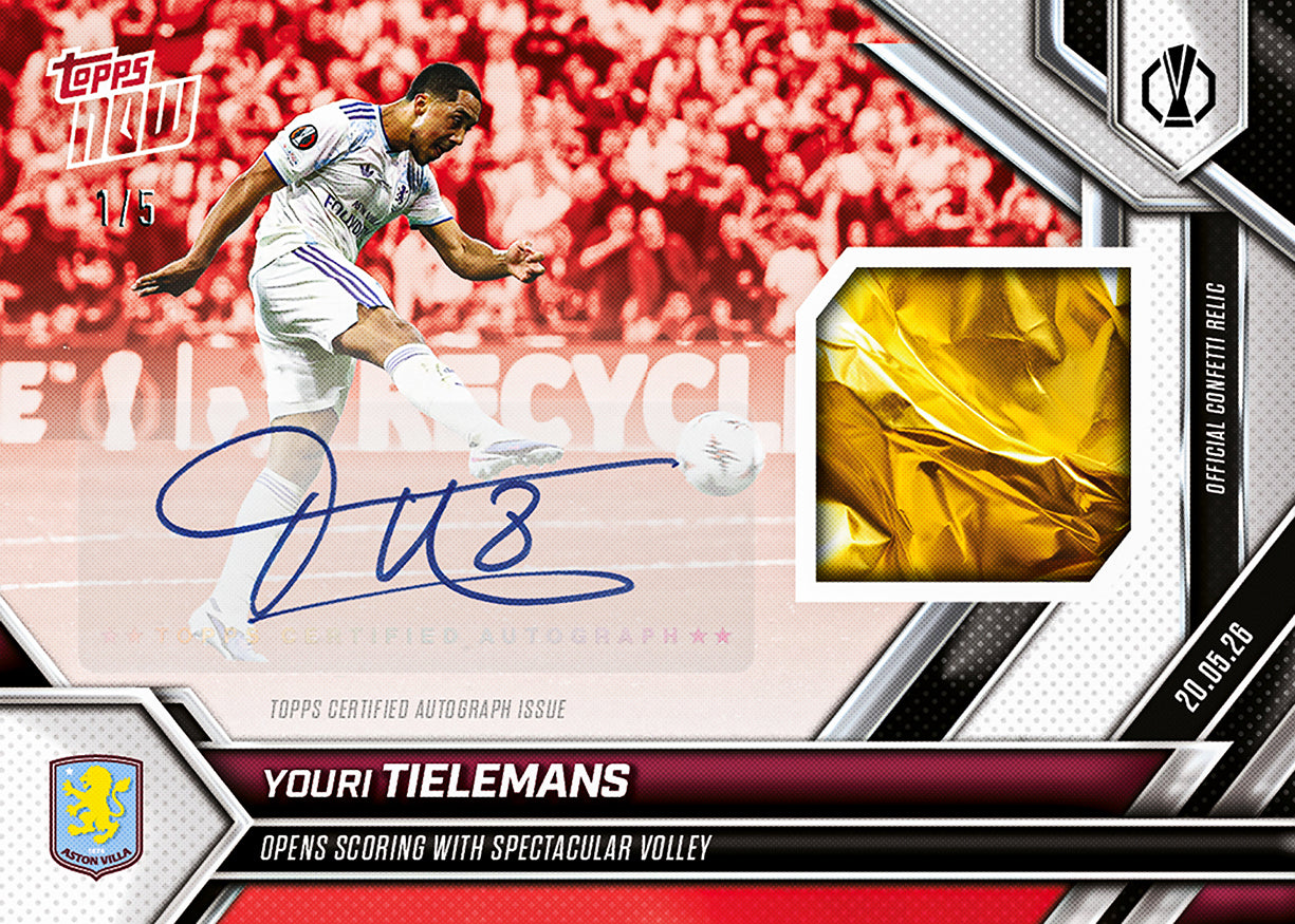 Youri Tielemans - 2025-26 UEL Topps NOW - Card 33 - PR: 549 - Image 3