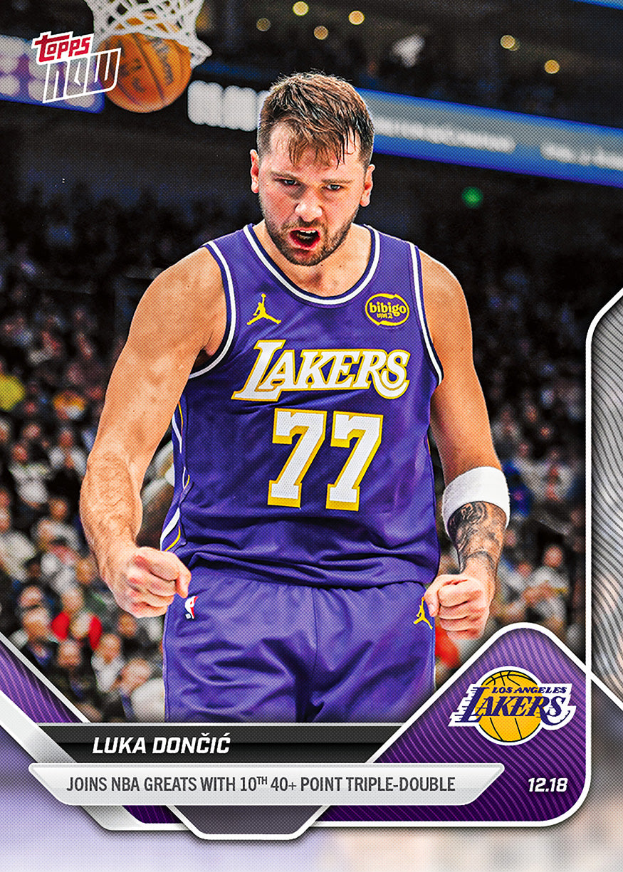 Luka Dončić - 2025-26 NBA Topps NOW - Card 89 - PR: 1881
