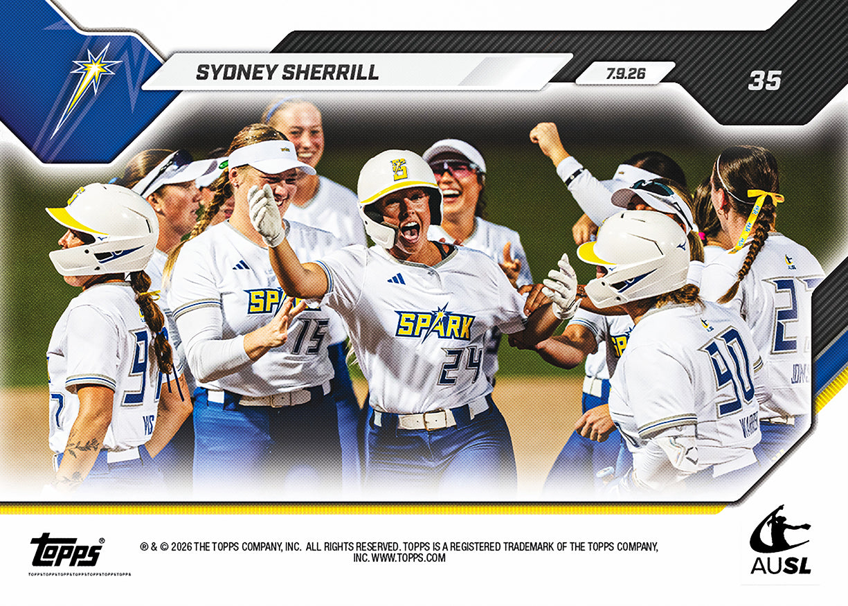 Sydney Sherrill - 2026 AUSL Topps NOW - Card 35 - PR: 628 - Image 3