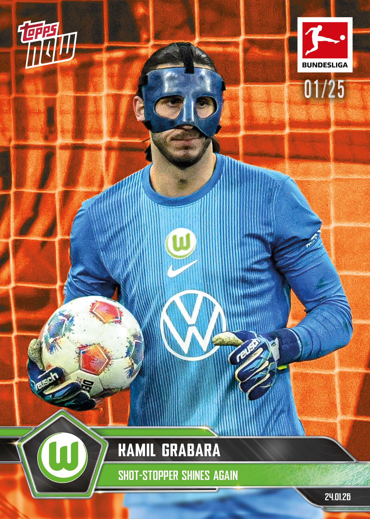 Kamil Grabara - 2025-26 Bundesliga Topps NOW - Card 110 - PR: 136 - Image 5