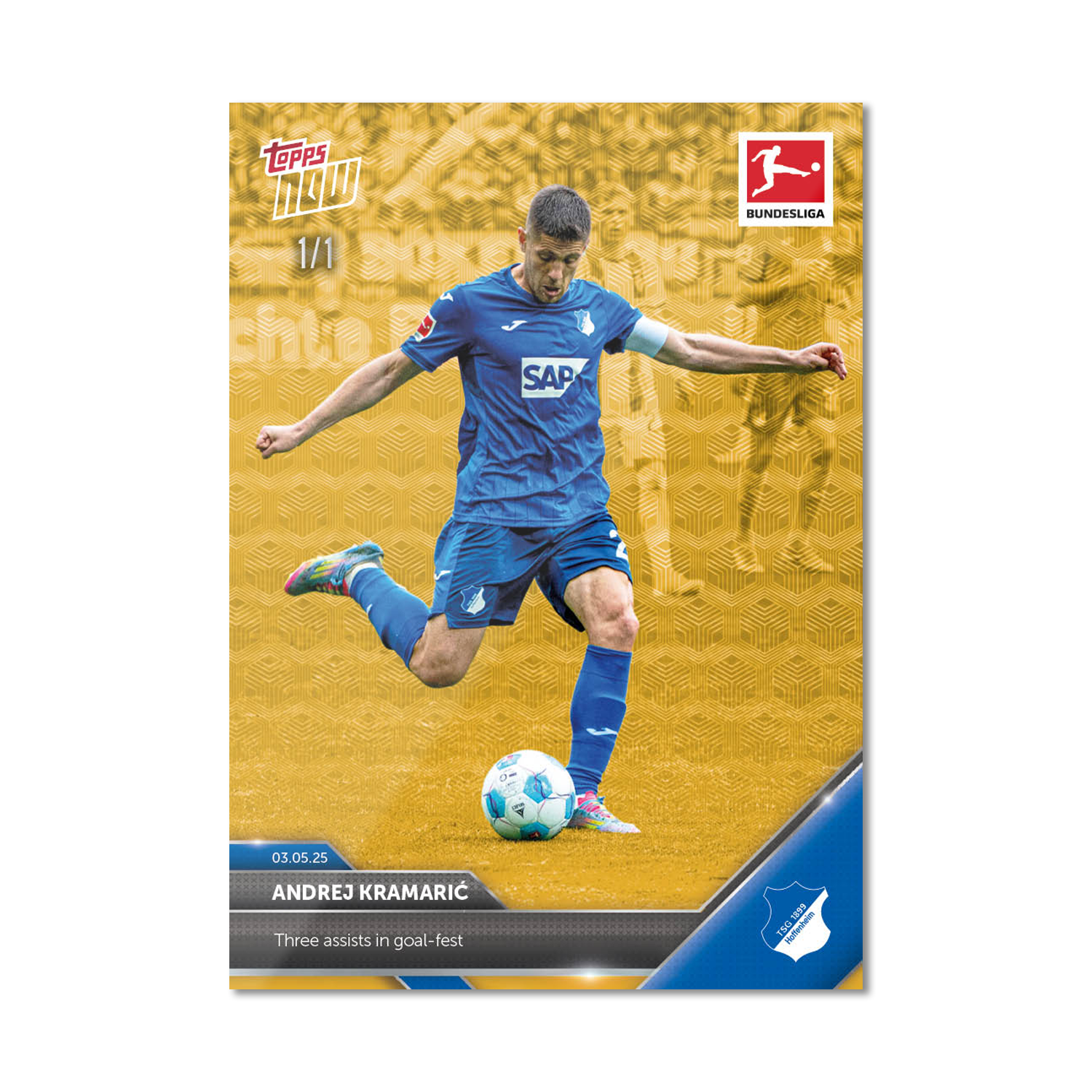 Andrej Kramarić - 2024-25 Bundesliga Topps NOW - Card 178 - PR: 29 - Image 2
