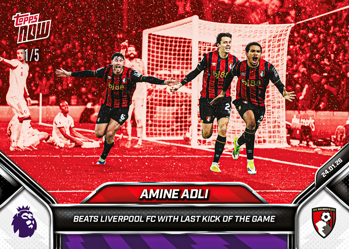 Amine Adli - 2025-26 Premier League Topps NOW - Card 115 - PR: 127 - Image 3