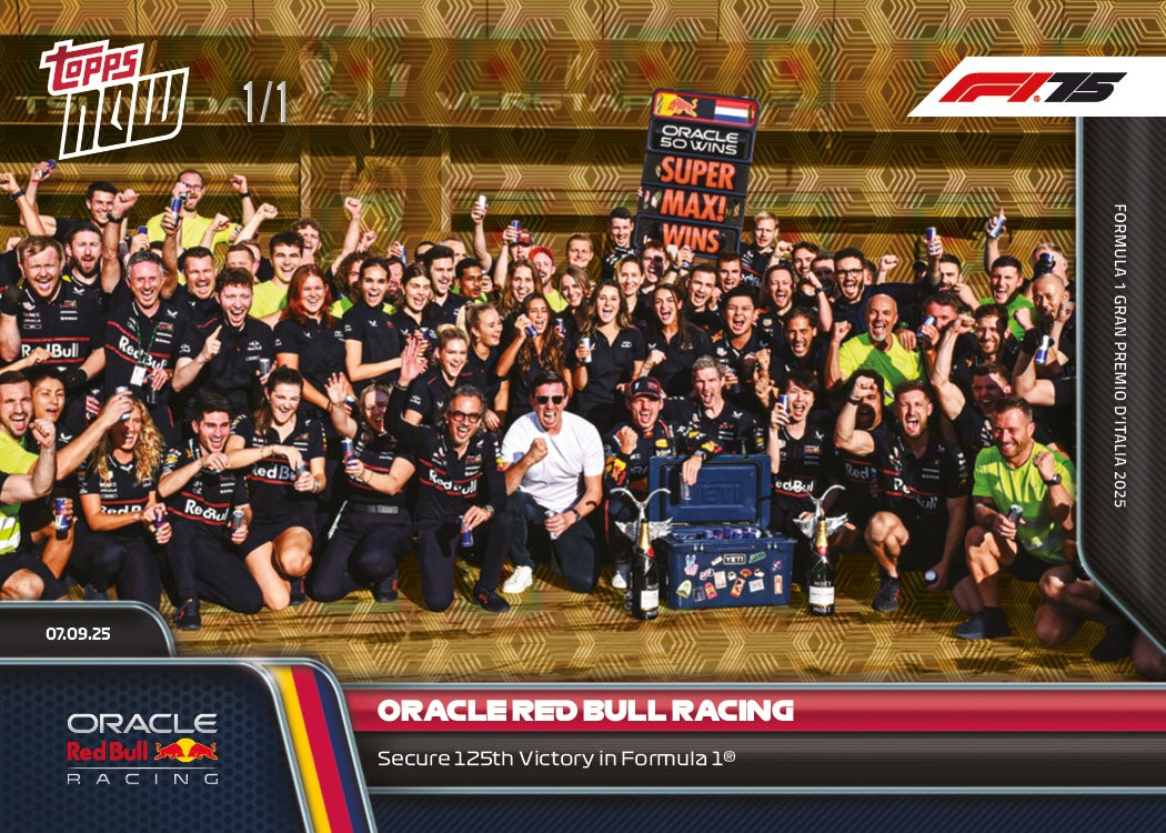 Oracle Red Bull Racing - 2025 Formula 1 Topps NOW - Card 61 - PR: 1144 - Image 2