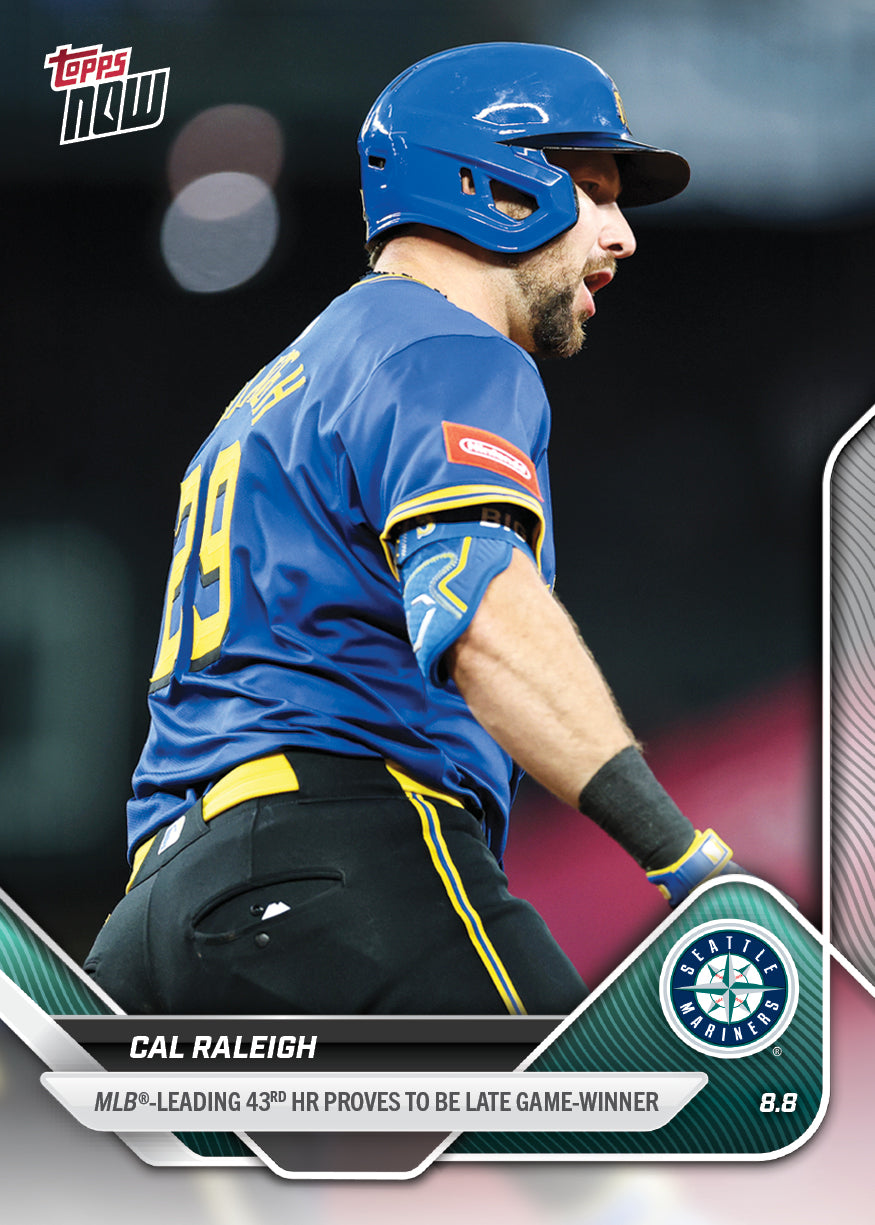 Cal Raleigh - 2025 MLB Topps NOW - Card 534 - PR: 1334