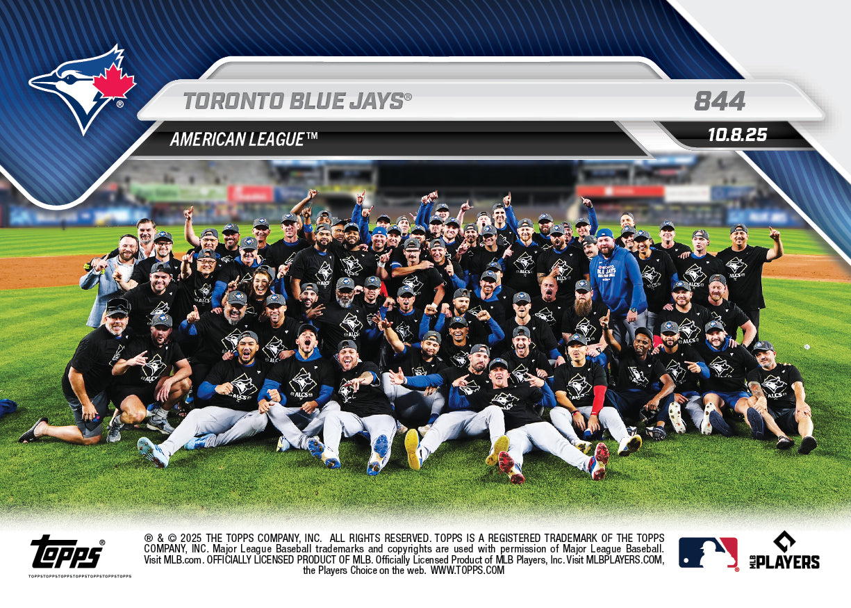Toronto Blue Jays - 2025 MLB Topps NOW - Card 844 - PR: 1078 - Image 2
