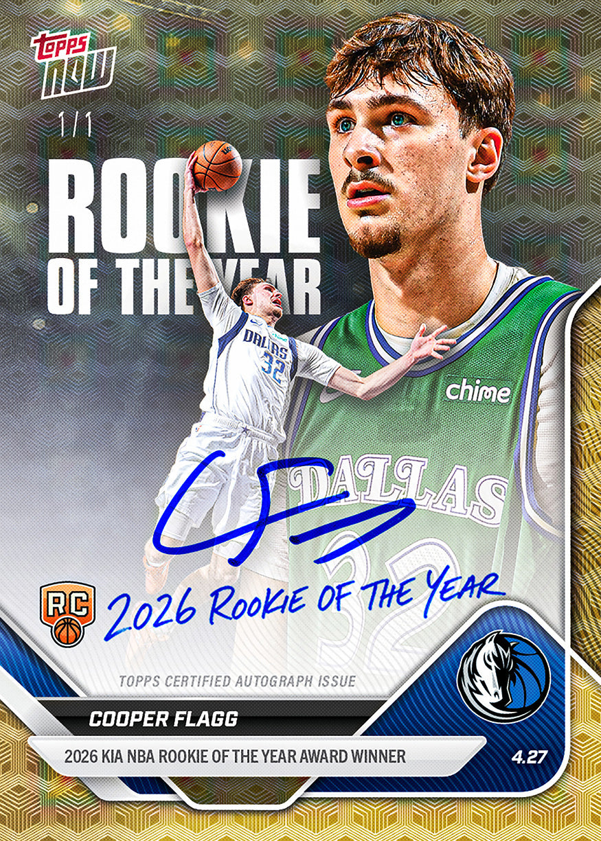 Cooper Flagg - 2025-26 NBA Topps NOW - Card ROTY - PR: 208,735 - Image 2