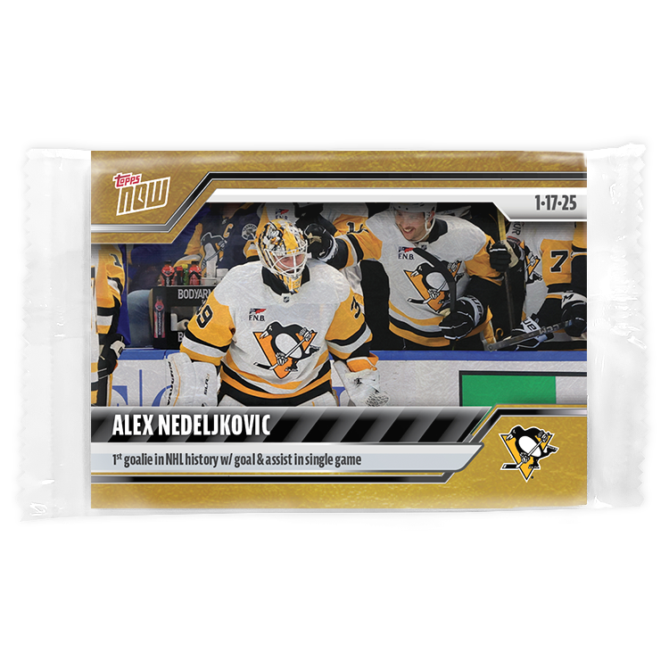Alternative view of Alex Nedeljkovic - 2024-25 NHL Topps NOW - Sticker 91 - PR: 295