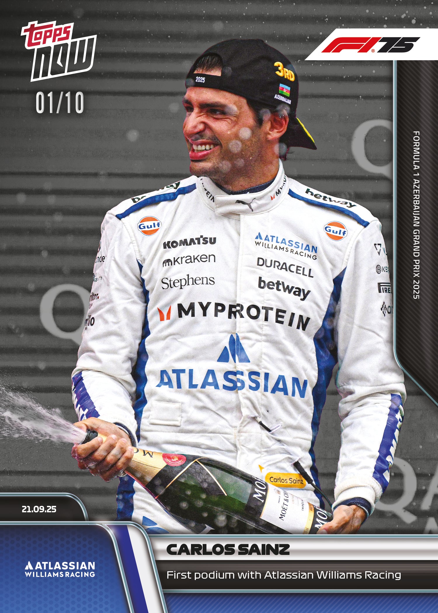 Carlos Sainz - 2025 Formula 1 Topps NOW - Card 64 - PR: 2896 - Image 4