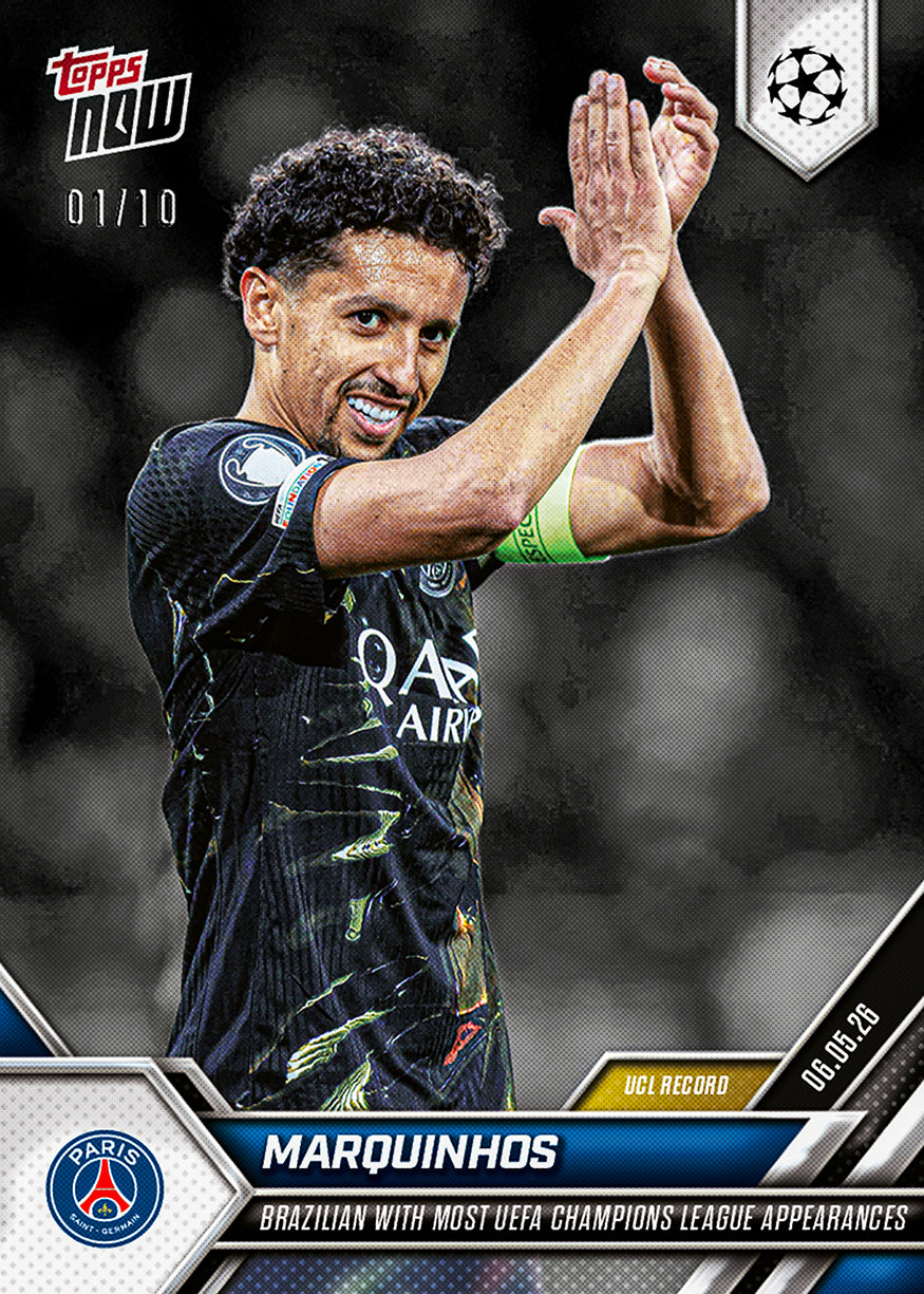 Marquinhos - 2025-26 UCL Topps NOW - Card 135 - PR: 400 - Image 4