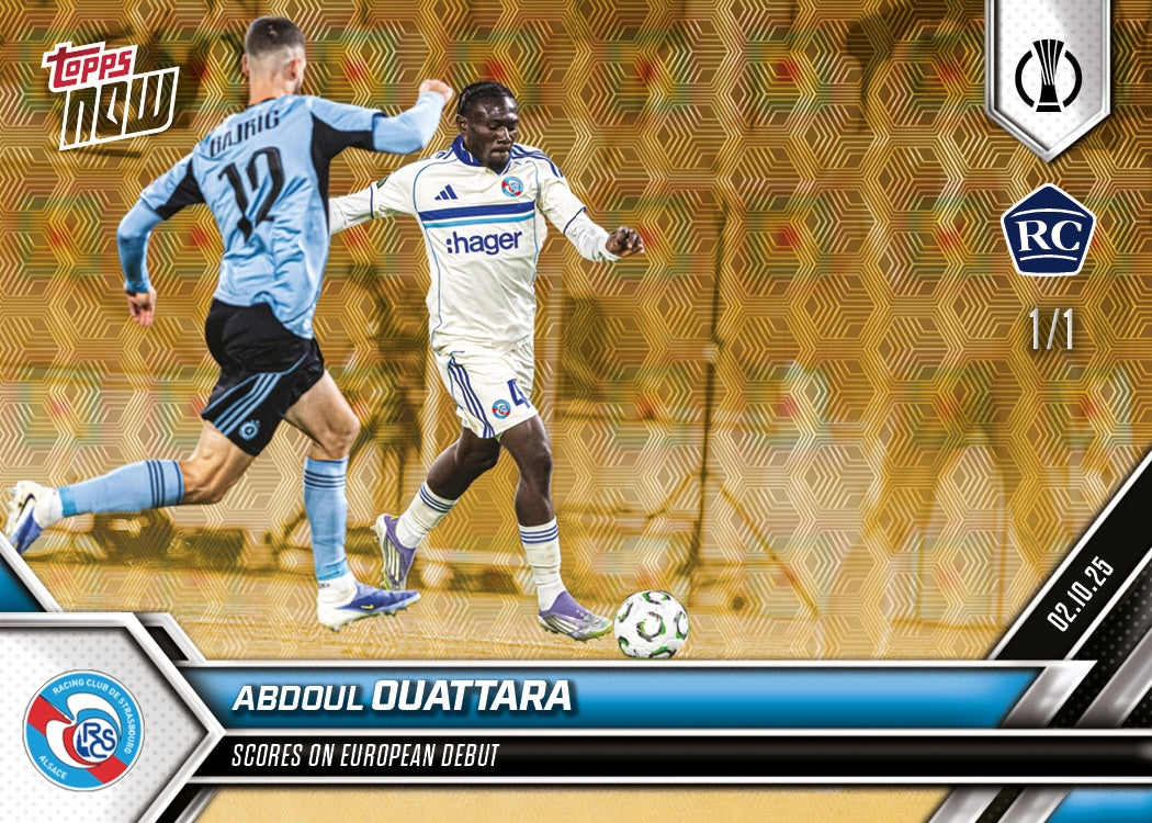 Abdoul Ouattara - 2025-26 UECL Topps NOW - Card 3 - PR: 154 - Image 2