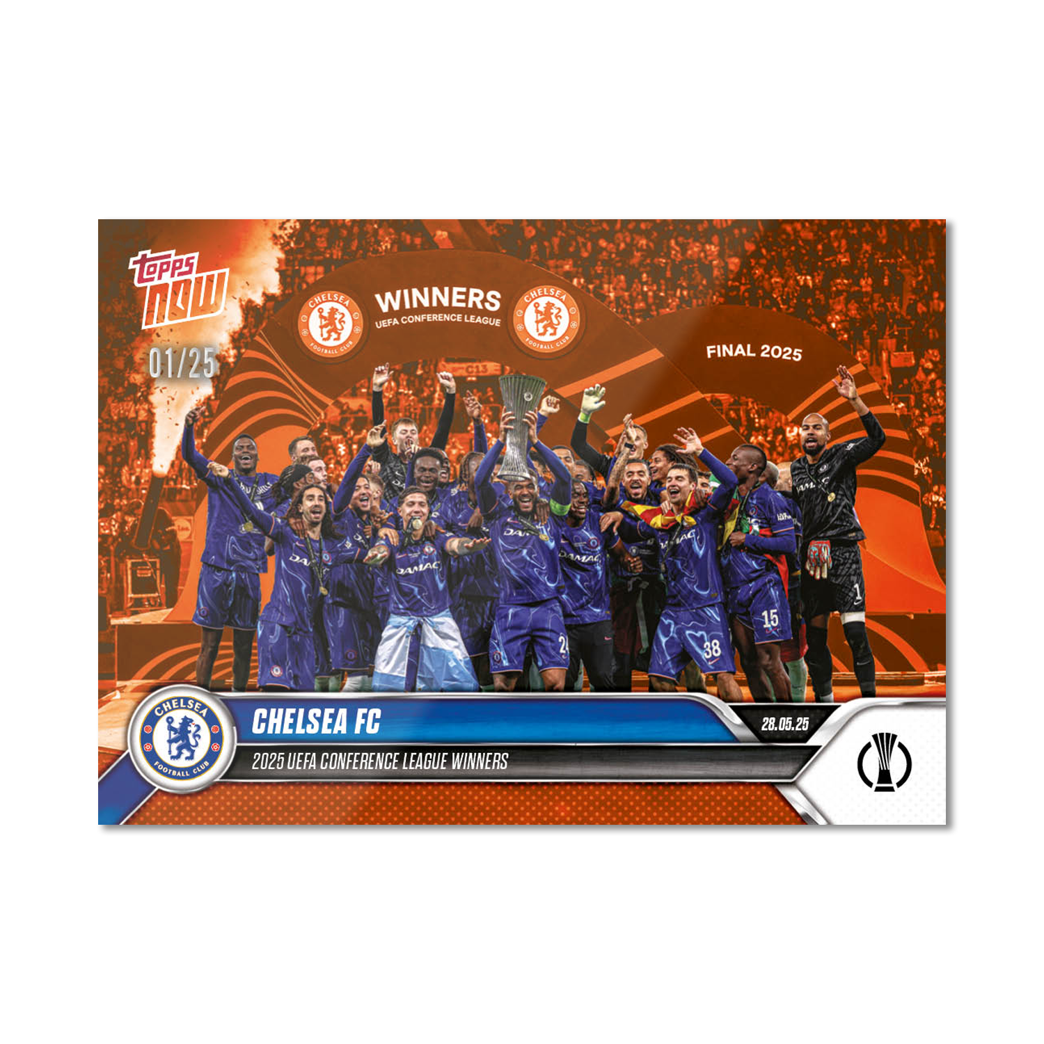 Chelsea FC - 2024-25 UECL Topps NOW - Card 15 - PR: 1410 - Image 5