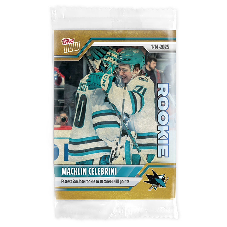 Macklin Celebrini - 2024-25 NHL Topps NOW - Sticker 88 - PR: 1785 - Image 2